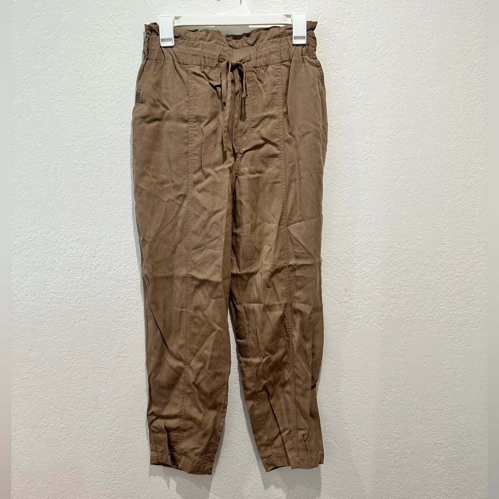 NWT A New Day Women's High-Rise Tapered Ankle Pull-On Joggers Brown - Size Small - Picture 7 of 7